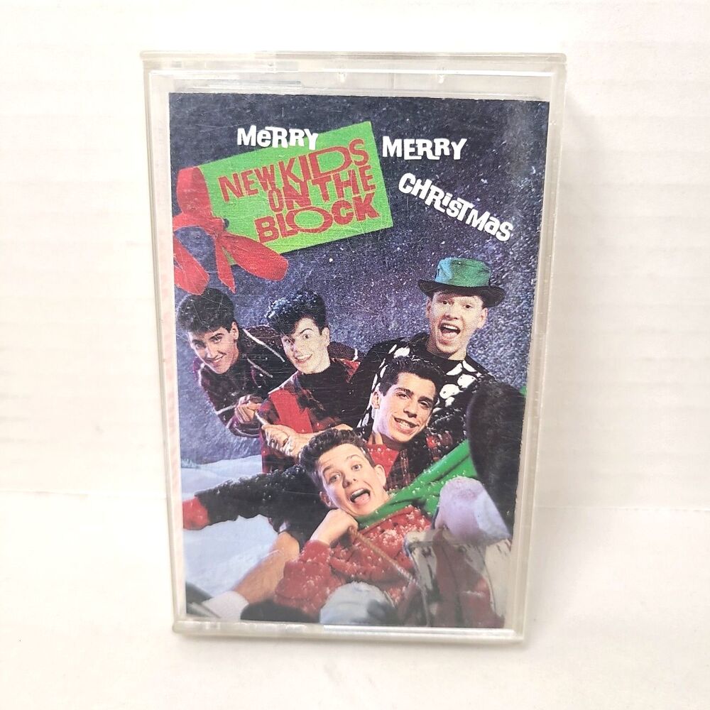 Vintage 1989 New Kids On The Block Merry Merry Christmas Cassette Tape